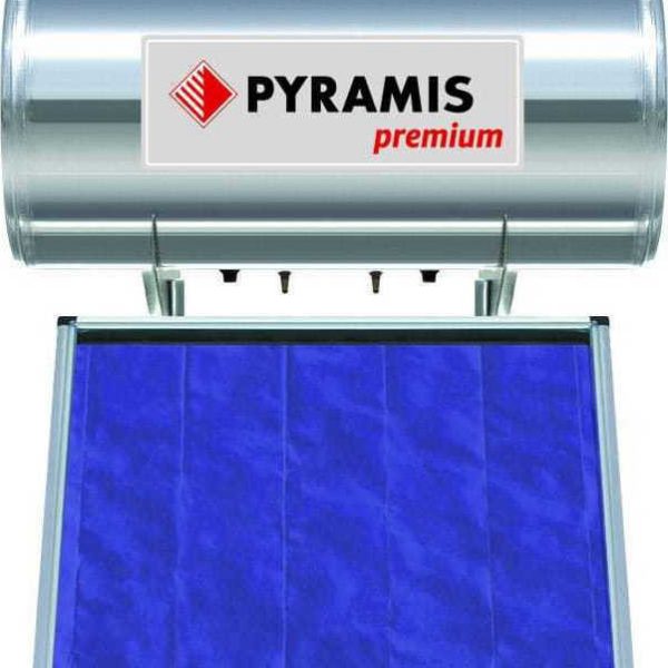 PYRAMIS (026001105) 160Lt / 2m² Επιλεκτικού συλλέκτη Τριπλής Ενέργειας Ηλιακός Θερμοσίφωνας