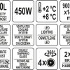 YATO Υπαίθριο ψυγείο Βιτρίνα χωρητικότητας 400L