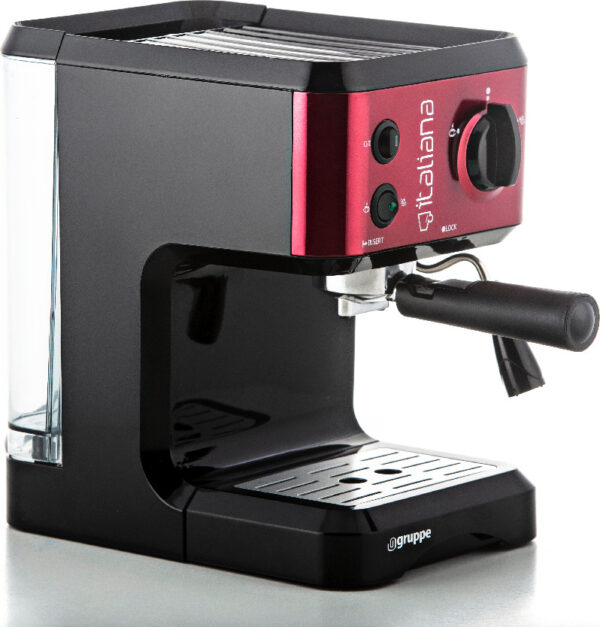 GRUPPE CM4677 Μηχανή Espresso Red/Black - Image 3