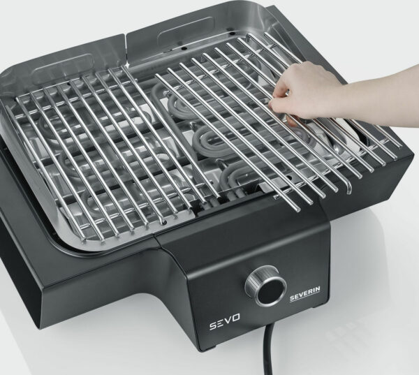 SEVERIN PG8107 SEVO GTS 3000W Ηλεκτρική Ψησταριά Black/Inox - Image 2