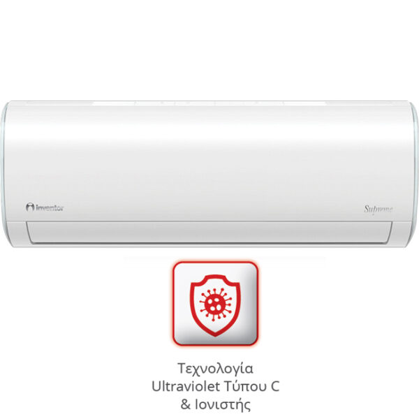 INVENTOR SUPREME UVC SUVI-24WFI/SUVO-24 24.000BTU Κλιματιστικό Τοίχου White
