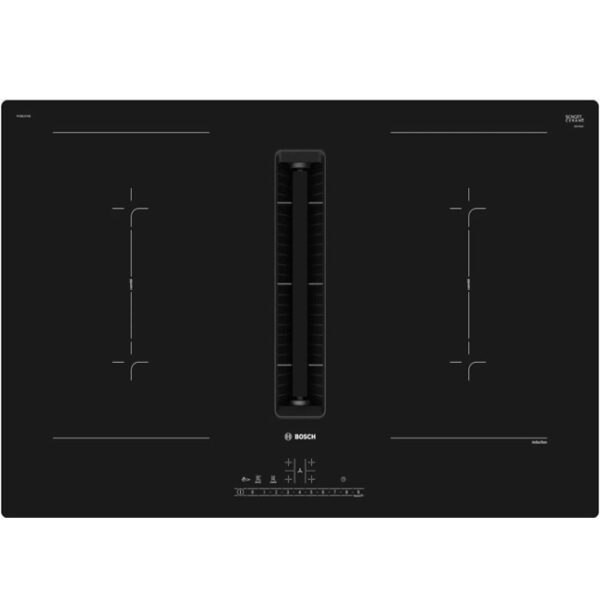 BOSCH PVQ811F15E Εστία με ενσωματωμένο απορροφητήρα Black