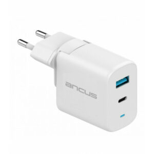 ANCUS Supreme Series Dual USB - USB-C 30W Φορτιστής Ταξιδίου White