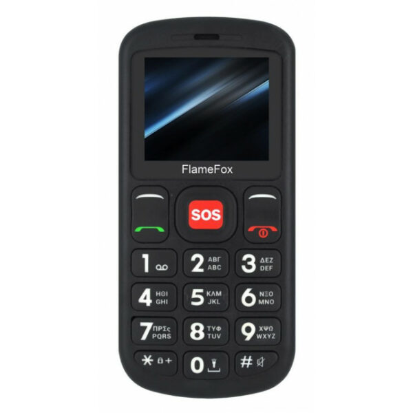 FLAMEFOX Care1 Κινητό Τηλέφωνο Black
