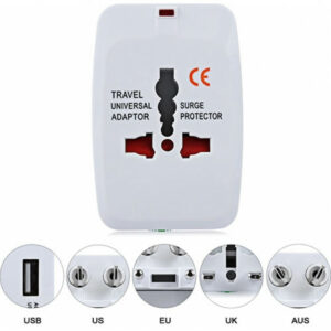 LAMTECH LAM073050 Travel Adapter White