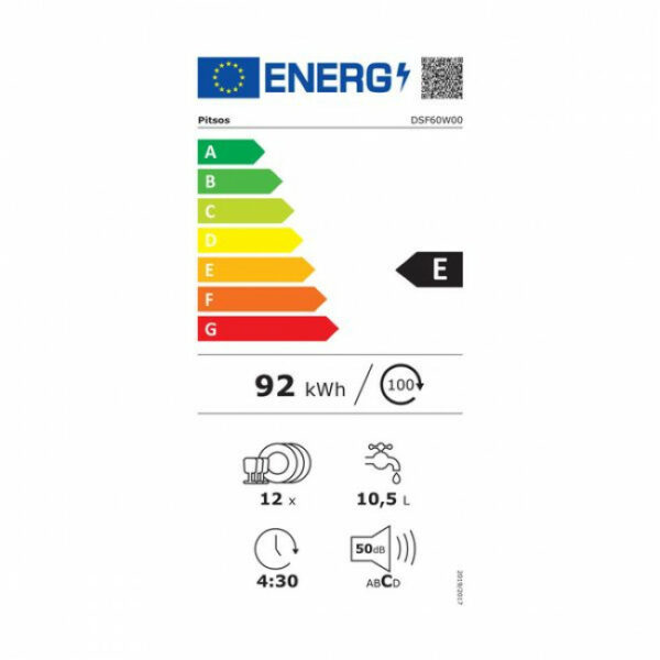 PITSOS DSF60W00 Πλυντήριο πιάτων White