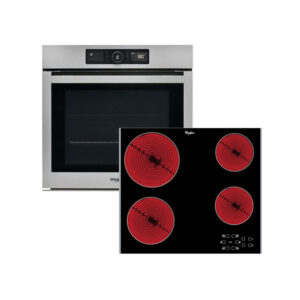 WHIRLPOOL OAKZ96200CSIX + AKT8090LX Σετ Φούρνος Εστία