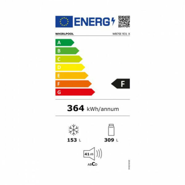 WHIRLPOOL WB70I 931 X Ψυγειοκαταψύκτης Inox