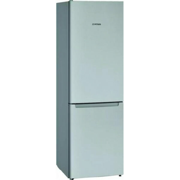 PITSOS PKNB36NLE0 Ψυγειοκαταψύκτης Inox Look  - (12 δόσεις άτοκα)