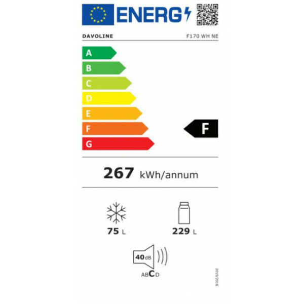 DAVOLINE NPR 170 W Ψυγείο White