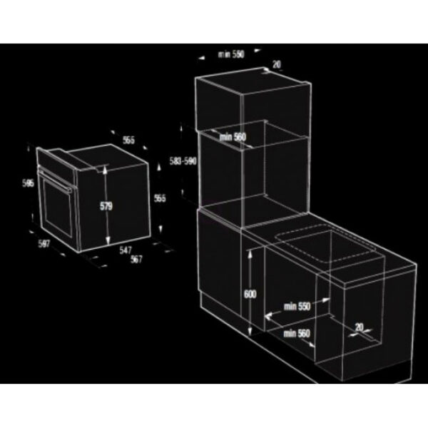 KORTING KBO737E10XS Φούρνος Inox
