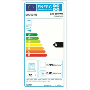 DAVOLINE DAC 600 WH Ηλεκτρική Κουζίνα White