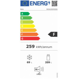 BEKO RDSA 290 M30SN Ψυγείο Silver