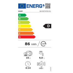 SHARP QW-NI27I47DX-EU Πλυντήριο Πιάτων