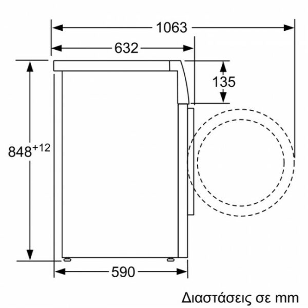 PITSOS WNP1200E9 Πλυντήριο ρούχων White - (12 δόσεις άτοκα)