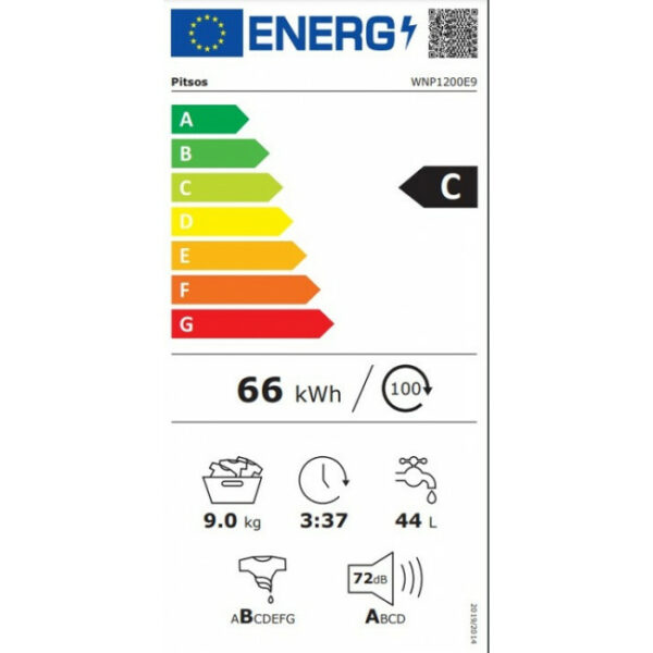 PITSOS WNP1200E9 Πλυντήριο ρούχων White - (12 δόσεις άτοκα)