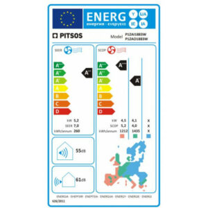 PITSOS IOLI ECO SILENCE P1ZAI/P1ZAO-1883W 18000BTU Κλιματιστικό Τοίχου - (12 δόσεις άτοκα)