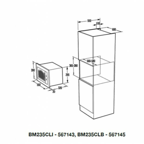 GORENJE BM235CLI Εντοιχιζόμενος Φούρνος μικροκυμάτων Beige