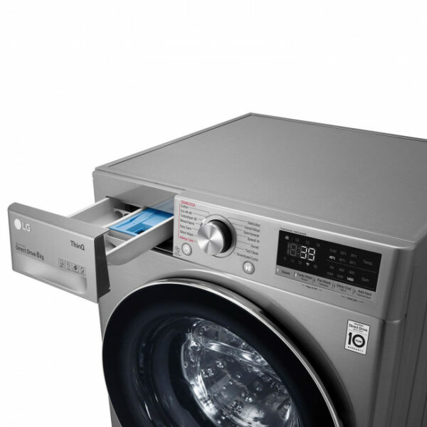 LG F4WV709S2TE Πλυντήριο ρούχων Inox - (12 δόσεις άτοκα)