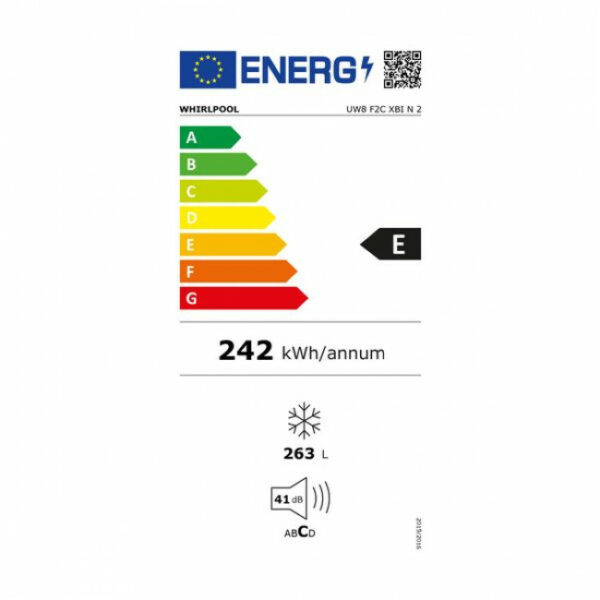 WHIRLPOOL UW8 F2C XBI N2 Καταψύκτης Inox