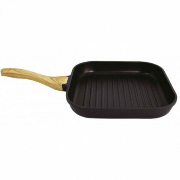 GRUPPE Cookin KEFJ28 28cm Αντικολλητική Γκριλιέρα Black