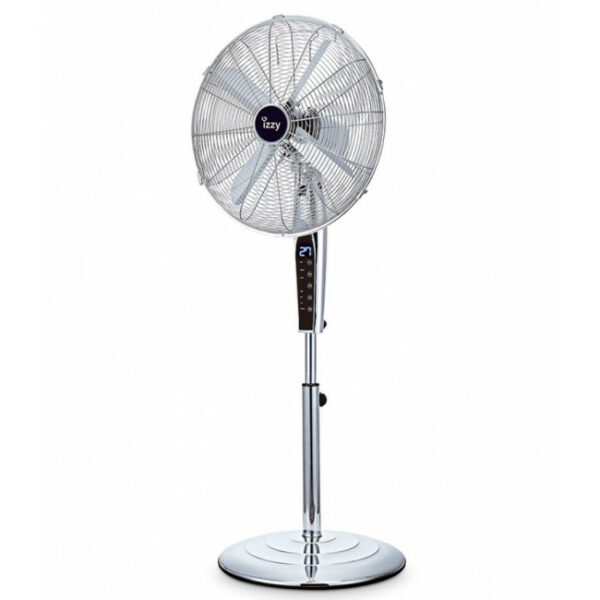 IZZY IZ-9024 (223922) Ανεμιστήρας δαπέδου Inox