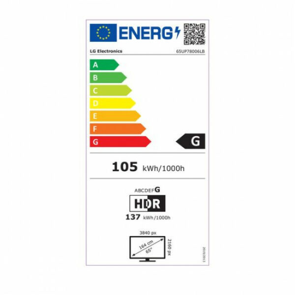 LG 65UP78006LB 65" Smart 4K Τηλεόραση