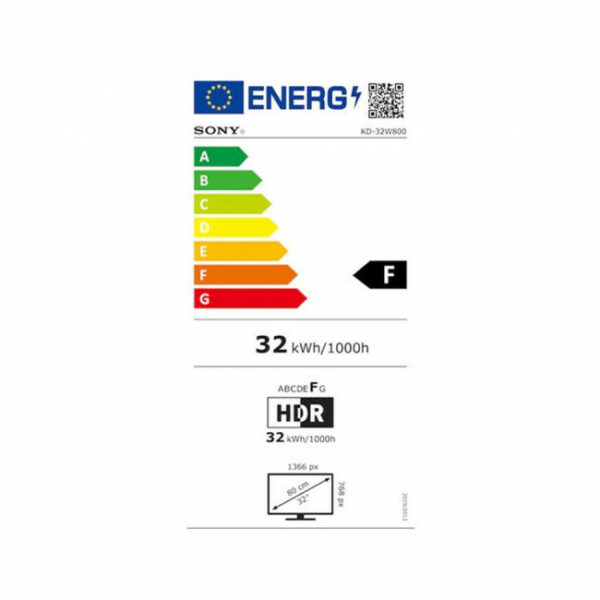 SONY KD32W800PAEP 32" Smart HD Τηλεόραση
