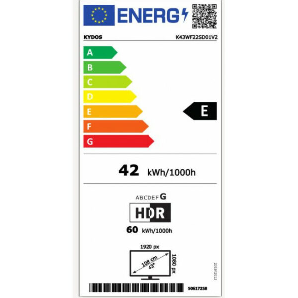 KYDOS K43WF22SD01V2 43" Smart FHD Τηλεόραση