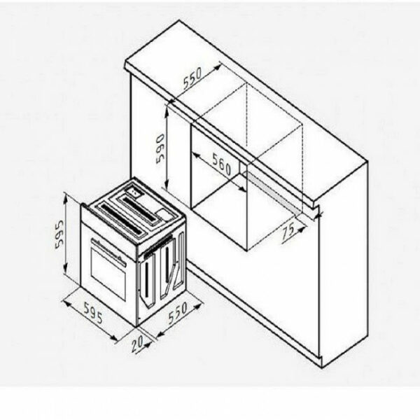 PYRAMIS 60ΑΠ 1006R (034004602) Φούρνοι Inox