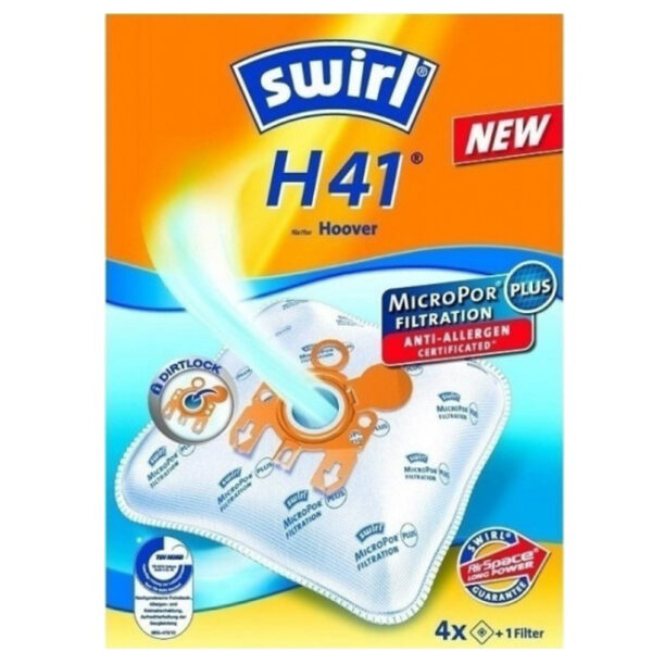 SWIRL H41/4 Hoover Σακούλες Σκούπας
