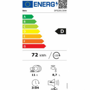 BEKO DFS 28130 W Πλυντήριο πιάτων White