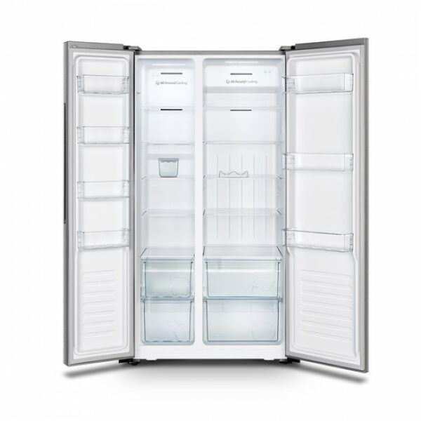 HISENSE RS677N4BIE Ψυγείο Ντουλάπα Inox