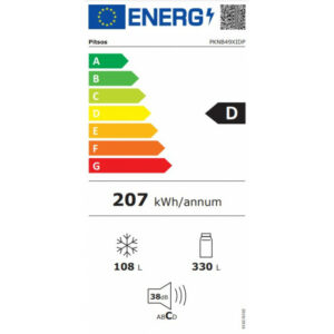 PITSOS PKNB49XIDP Ψυγειοκαταψύκτης Inox - (12 δόσεις άτοκα)