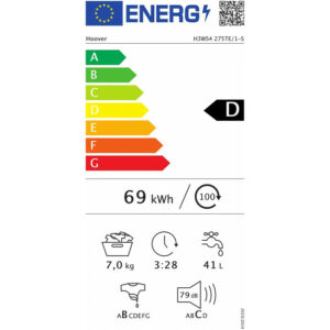 HOOVER H3WS4 275TE/1-S Πλυντήριο ρούχων White