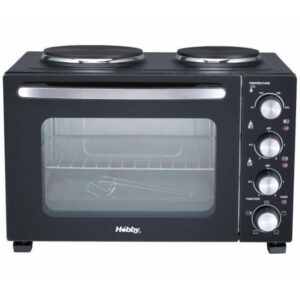 HOBBY HEO-40370 35lt με 2 Εστίες Ηλεκτρικό Φουρνάκι Black
