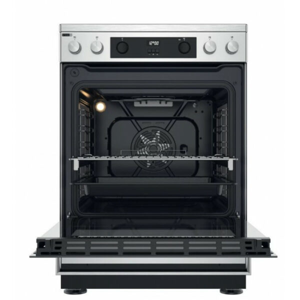 WHIRLPOOL WS68V8CCXT Ηλεκτρική κουζίνα Inox - (12 δόσεις άτοκα)