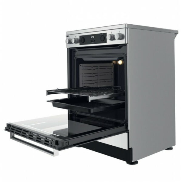 WHIRLPOOL WS68V8CCXT Ηλεκτρική κουζίνα Inox - (12 δόσεις άτοκα)