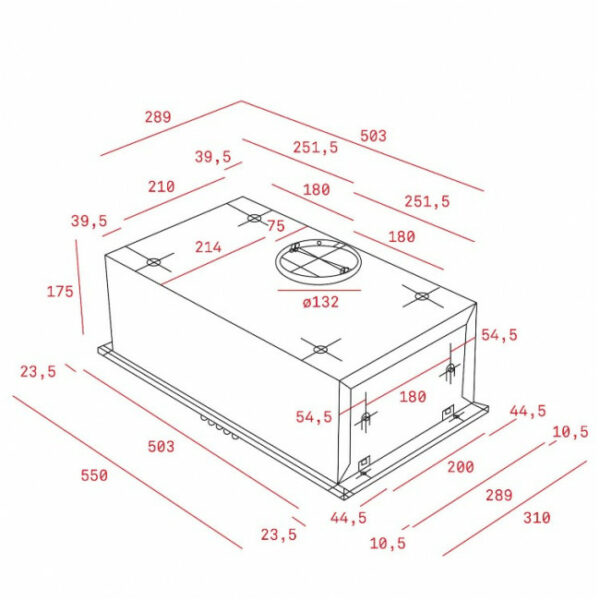 TEKA GFH 55 Μηχανισμός Απορρόφησης Inox