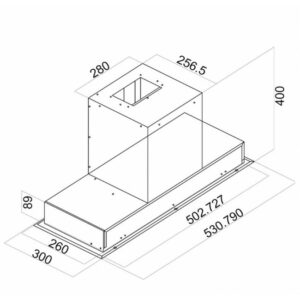 DAVOLINE INSIDE 060 IX BL Μηχανισμός Απορρόφησης Inox / Black