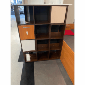 Βιβλιοθήκη ανοιχτή 102x33x105, Kubo 6 Βέγγε, 2 τεμάχια Kubo 6 wegge stock