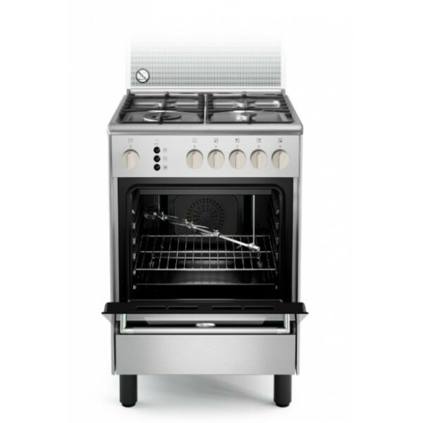 LA GERMANIA CLS6 4C 81 C X Κουζίνα αερίου Inox - (12 δόσεις άτοκα)