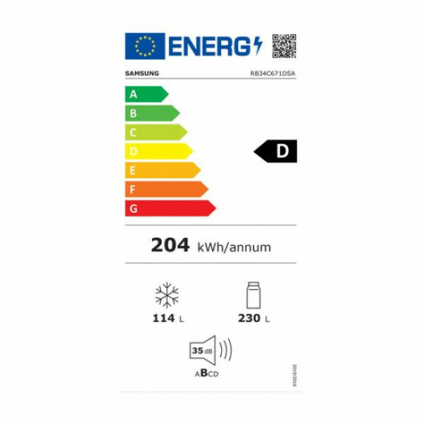 SAMSUNG RB34C671DSA/EF Ψυγειοκαταψύκτης Inox - (12 δόσεις άτοκα)
