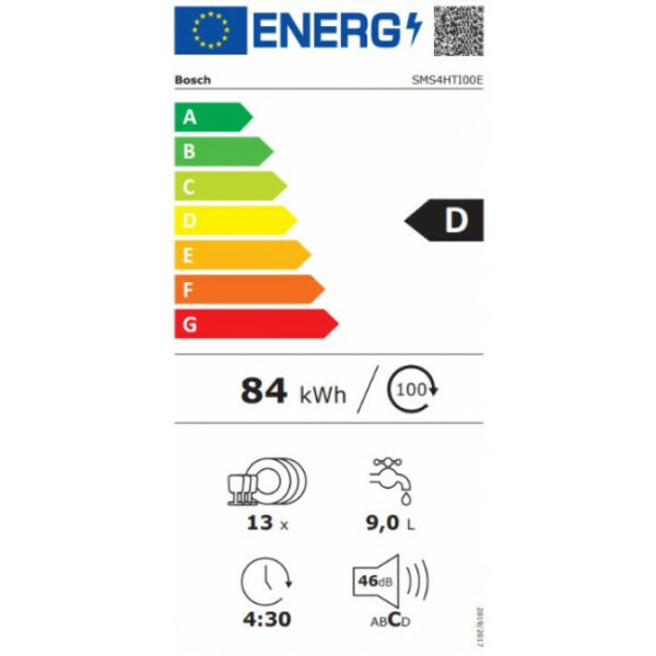 BOSCH SMS4HTI00E Πλυντήριο πιάτων Inox - (6 δόσεις άτοκα)