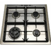 LA GERMANIA AMN6 4C 81 C X Κουζίνα αερίου Inox - (12 δόσεις άτοκα)