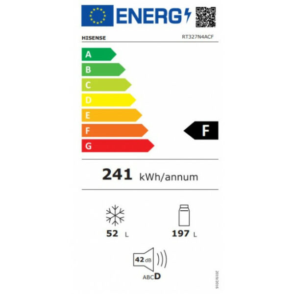 HISENSE RT327N4ACF Ψυγείο Inox - (6 δόσεις άτοκα)