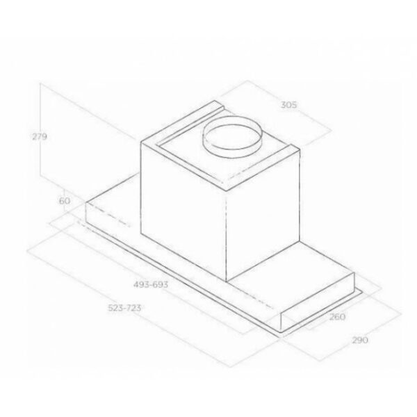 ELICA Hidden 2.0 IXGL/A/72 Μηχανισμος απορρόφησης Inox - (8 δόσεις άτοκα)