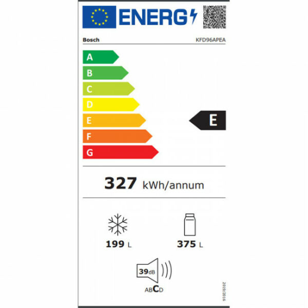 BOSCH KFD96APEA Ψυγείο Ντουλάπα Inox - (18 δόσεις άτοκα)