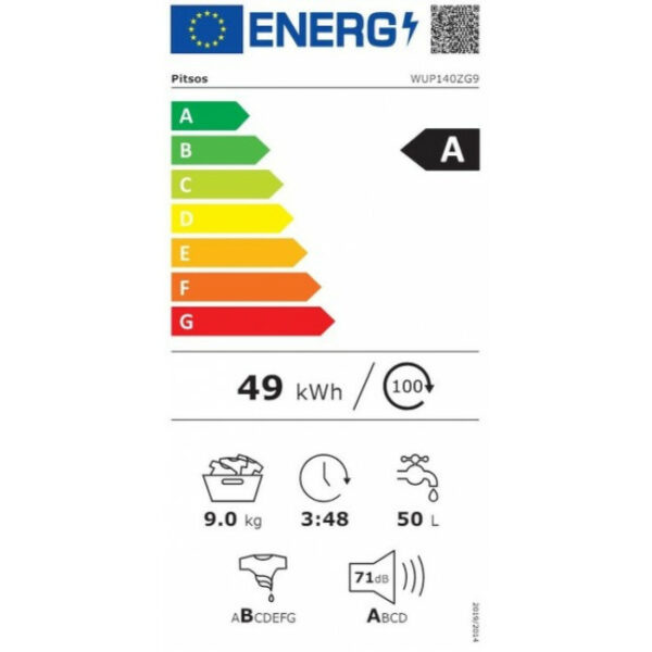 PITSOS WUP140ZG9 Πλυντήριο ρούχων White - (6 δόσεις άτοκα)