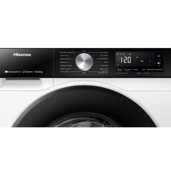 HISENSE WD3S1043BW3 Πλυντήριο-Στεγνωτήριο White - (12 δόσεις άτοκα)